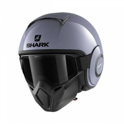 Cască Moto Open Face SHARK STREET DRAK BLANK · Gri  - 0