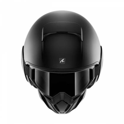Cască Moto Open Face SHARK STREET DRAK BLANK · Negru Mat  - 1