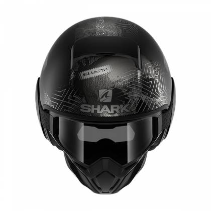 Cască Moto Open Face SHARK STREET DRAK KRULL · Negru / Gri Mat  - 1
