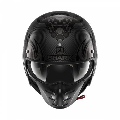 Cască Moto Open Face SHARK S-DRAK 2 CARBON DAGON · Negru / Gri  - 1