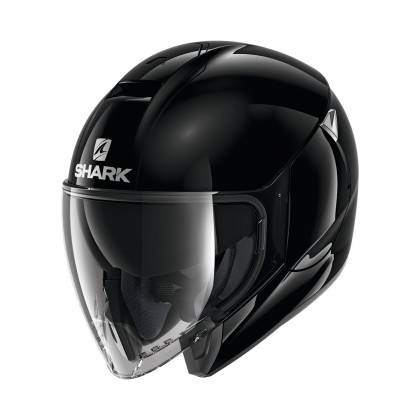 Cască Moto Open-Face SHARK CITYCRUISER BLANK · Negru  - 0