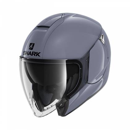 Cască Moto Open-Face SHARK CITYCRUISER BLANK · Gri  - 0