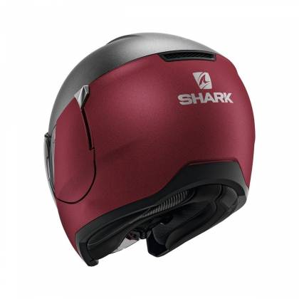 Cască Moto Open-Face SHARK CITYCRUISER DUAL BLANK · Gri / Roșu Mat  - 2