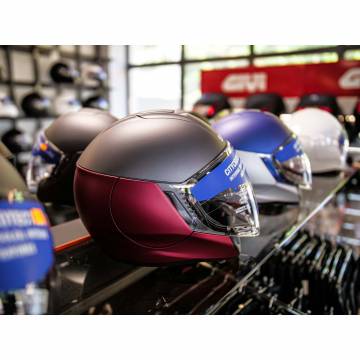 Cască Moto Open-Face SHARK CITYCRUISER DUAL BLANK · Gri / Roșu Mat  - 3