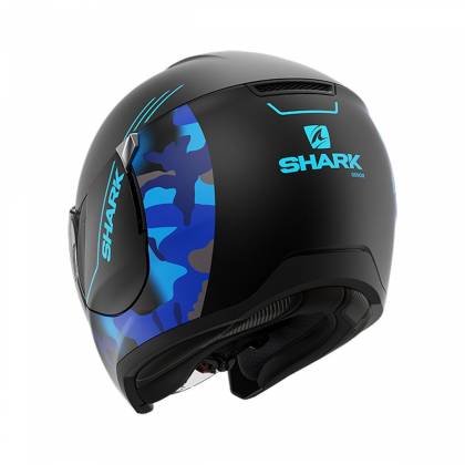 Cască Moto Open-Face SHARK CITYCRUISER GENOM · Negru / Albastru Mat  - 2