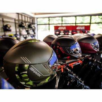 Cască Moto Open-Face SHARK CITYCRUISER GENOM · Negru / Verde Mat  - 5