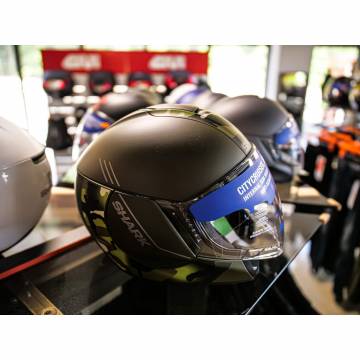 Cască Moto Open-Face SHARK CITYCRUISER GENOM · Negru / Verde Mat  - 3