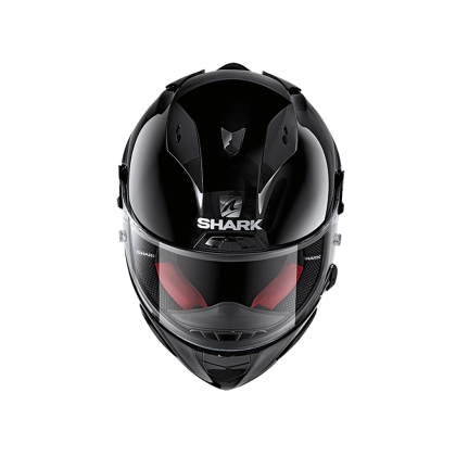 Cască Moto Integrală SHARK RACE R-PRO BLANK · Negru  - 1
