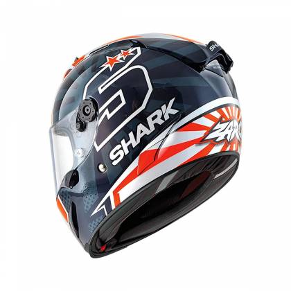 Cască Moto Integrală SHARK RACE-R PRO REPLICA ZARCO GP FRANCE · Alb / Albastru / Portocaliu  - 1