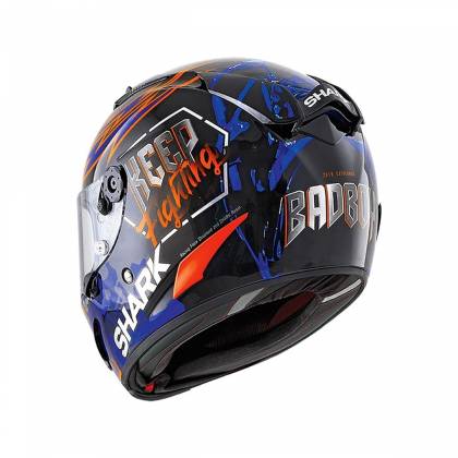 Cască Moto Integrală SHARK RACE-R PRO REPLICA LORENZO CATALUNYA GP 2019 · Negru / Albastru / Roșu  - 2