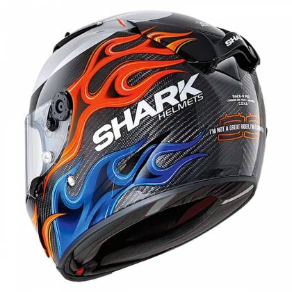 Cască Moto Integrală SHARK RACE-R PRO REPLICA LORENZO 2019 · Gri / Albastru / Roșu  - 2