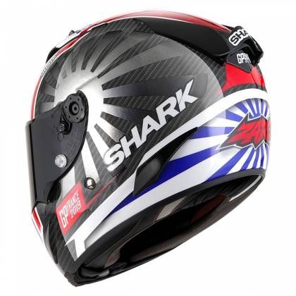 Cască Moto Integrală SHARK RACE-R PRO REPLICA ZARCO 2019 · Alb /Gri / Albastru / Roșu  - 2
