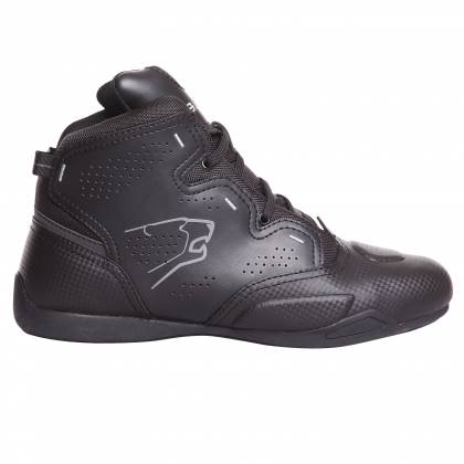 Ghete Moto din Piele & Textil BERING JASPER · Negru / Gri  - 0