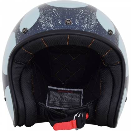 Cască Moto Open-Face AFX FX76 FLAME VINTAGE · Albastru / Negru  - 1