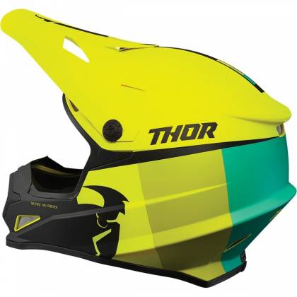 Cască Enduro - Cross THOR SECTOR RACER ·  Galben Fluo / Verde Fluo / Negru Mat  - 1
