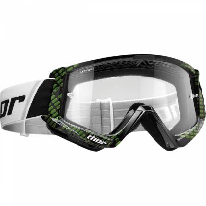 Ochelari Enduro - Cross THOR COMBAT CAP · Negru / Verde  - 0