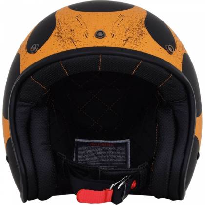 Cască Moto Open-Face AFX FX76 FLAME VINTAGE · Portocaliu / Negru  - 1