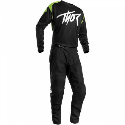 Pantaloni Enduro Copii THOR SECTOR LINK S20  · Negru / Alb  - 2