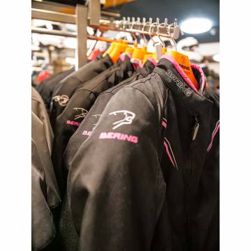 Geacă Moto Damă din Textil BERING LADY MERYLL · Negru / Roz  - 3