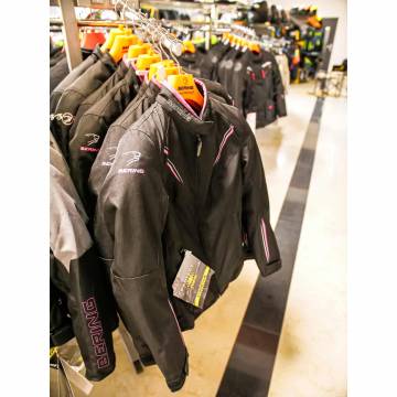 Geacă Moto Damă din Textil BERING LADY MERYLL · Negru / Roz  - 2