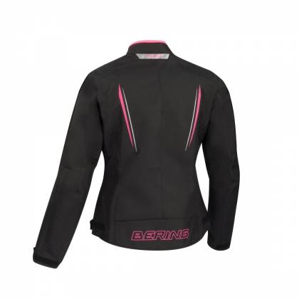 Geacă Moto Damă din Textil BERING LADY MERYLL · Negru / Roz  - 1