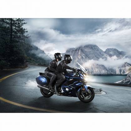 Geacă Moto din Textil BERING OURAL · Negru / Roșu  - 1