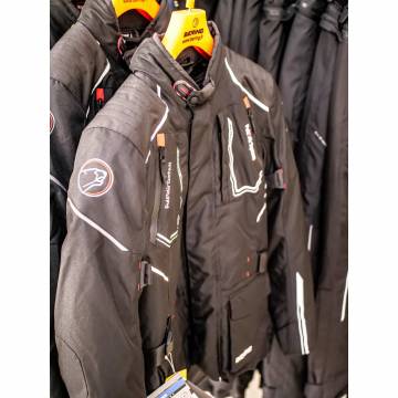 Geacă Moto din Textil BERING OURAL · Negru / Roșu  - 6