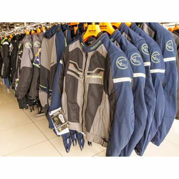 Geacă Moto de Vară din Textil BERING BAMAKO · Negru / Albastru / Gri  - 5