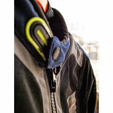 Geacă Moto de Vară din Textil BERING BAMAKO · Negru / Albastru / Gri  - 3