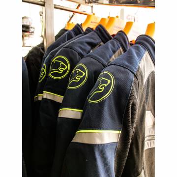 Geacă Moto de Vară din Textil BERING BAMAKO · Negru / Albastru / Gri  - 6