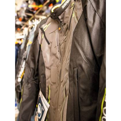 Geacă Moto din Textil BERING START-R · Negru / Gri / Verde Fluo  - 9