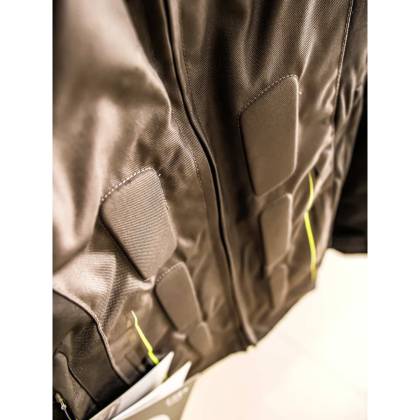 Geacă Moto din Textil BERING START-R · Negru / Gri / Verde Fluo  - 10