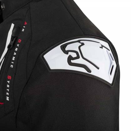 Geacă Moto Damă din Textil BERING LADY EVE-R · Negru / Roșu  - 1