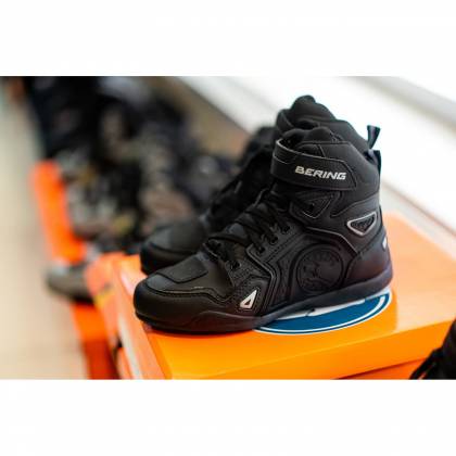 Ghete Moto din Piele & Textil BERING HORACE · Negru  - 1
