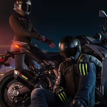 Mănuși Moto din Textil BERING YORK · Negru / Kaki  - 2