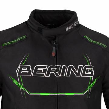 Geacă Moto din Textil BERING FORCIO · Negru / Verde  - 2