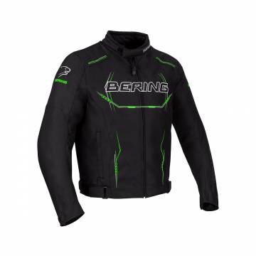 Geacă Moto din Textil BERING FORCIO · Negru / Verde  - 0