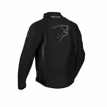 Geacă Moto din Textil BERING FORCIO · Negru  - 1