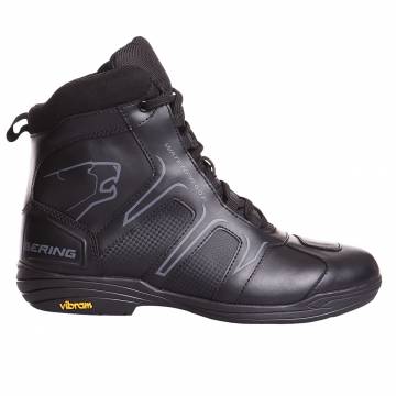 Ghete Moto din Piele & Textil BERING WALKER · Negru / Alb  - 1