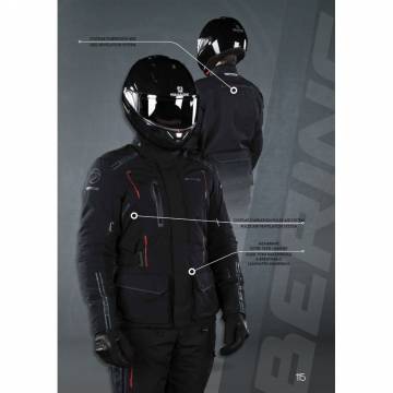 Geacă Moto din Textil BERING YUKON GORE-TEX · Negru  - 1