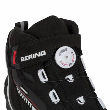 Ghete Moto din Piele & Textil BERING WALTER · Negru / Alb  - 1