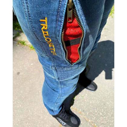 Blugi Moto Scurți cu Kevlar TRILOBITE PARADO · Albastru  - 9