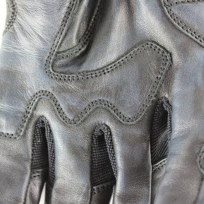 Mănuși Moto din Piele TRILOBITE CAFE · Negru  - 8