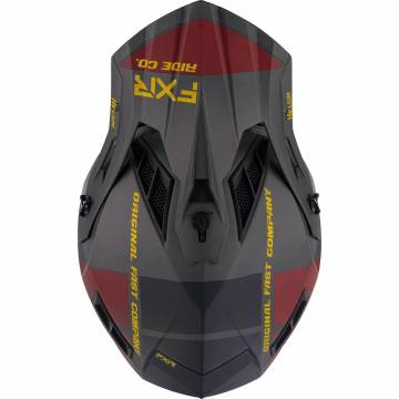Cască Enduro - Cross - Snowmobil FXR RACING HELIUM RIDE CO 21 · Gri / Auriu / Roșu  - 1