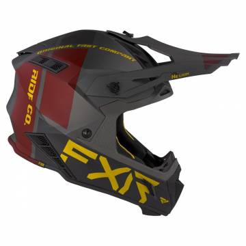 Cască Enduro - Cross - Snowmobil FXR RACING HELIUM RIDE CO 21 · Gri / Auriu / Roșu  - 3