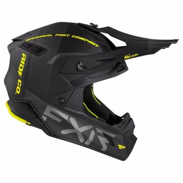 Cască Enduro - Cross - Snowmobil FXR RACING HELIUM RIDE CO 21 · Negru / Verde Fluo  - 3