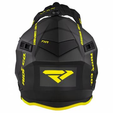 Cască Enduro - Cross - Snowmobil FXR RACING HELIUM RIDE CO 21 · Negru / Verde Fluo  - 1