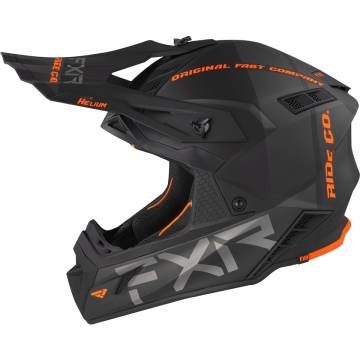 Cască Enduro - Cross - Snowmobil FXR RACING HELIUM RIDE CO 21 · Negru / Portocaliu Fluo  - 2