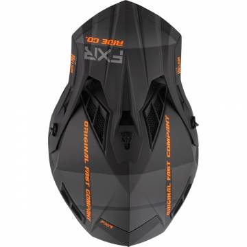 Cască Enduro - Cross - Snowmobil FXR RACING HELIUM RIDE CO 21 · Negru / Portocaliu Fluo  - 1