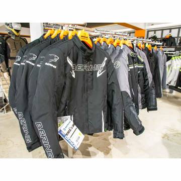 Geacă Moto din Textil BERING MACEO · Negru / Alb  - 3